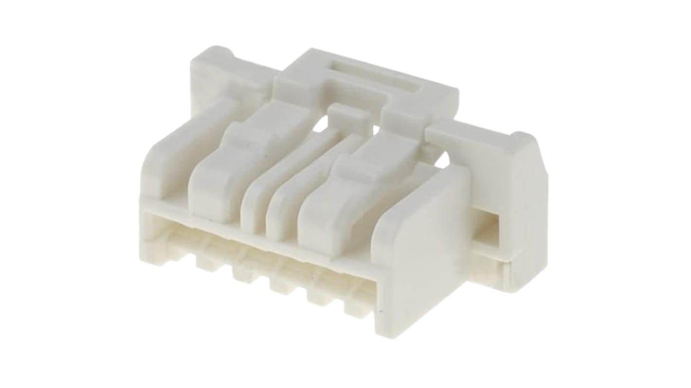 Carcasa de conector Molex 502578-0600, Serie CLIK-Mate, paso: 1.5mm, 6 contactos, , 1 fila filas, Recto, Macho, Montaje