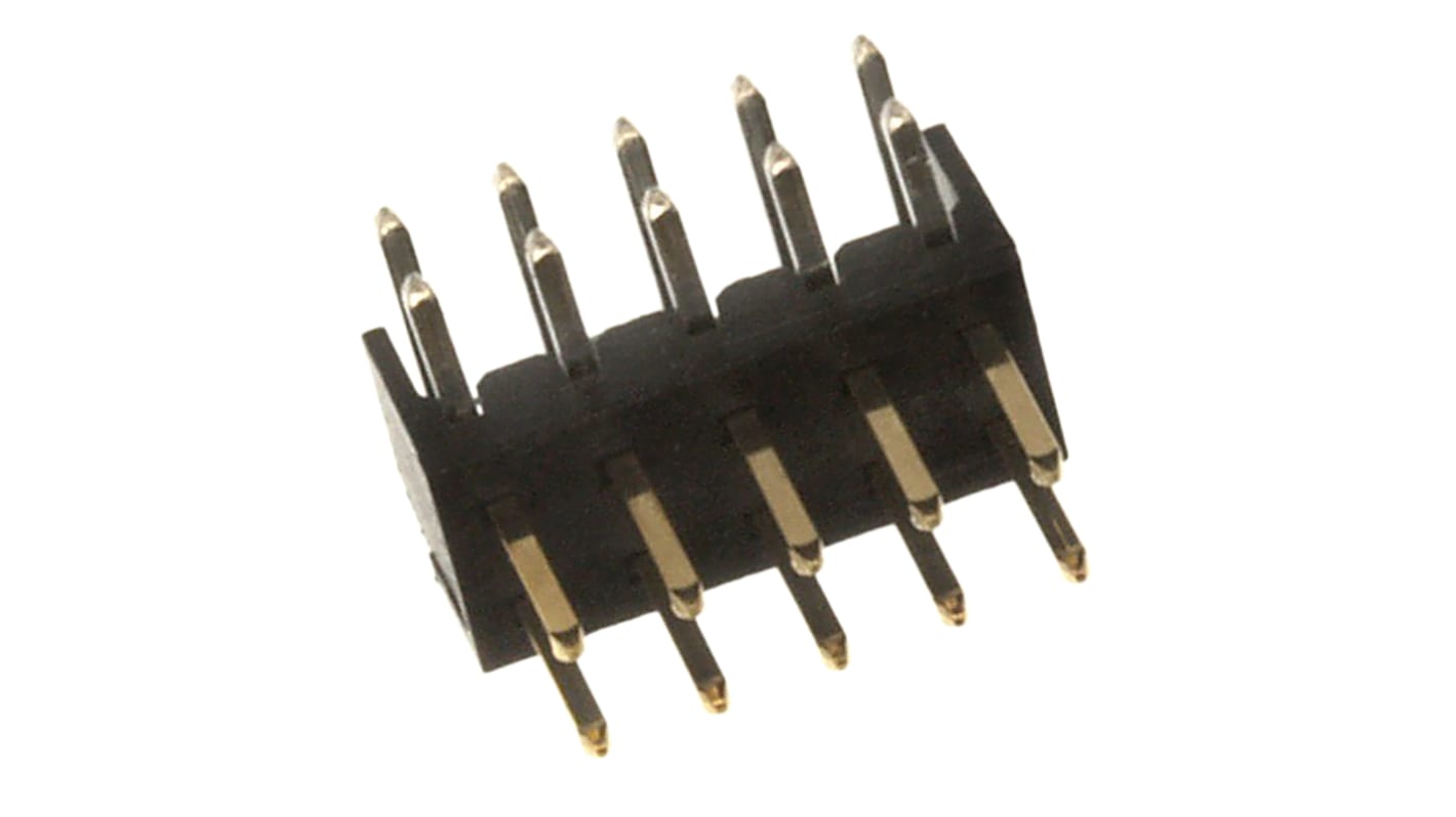 Molex Milli-Grid Series Right Angle Through Hole Pin Header, 10 Contact(s), 2.0mm Pitch, 2 Row(s), Unshrouded
