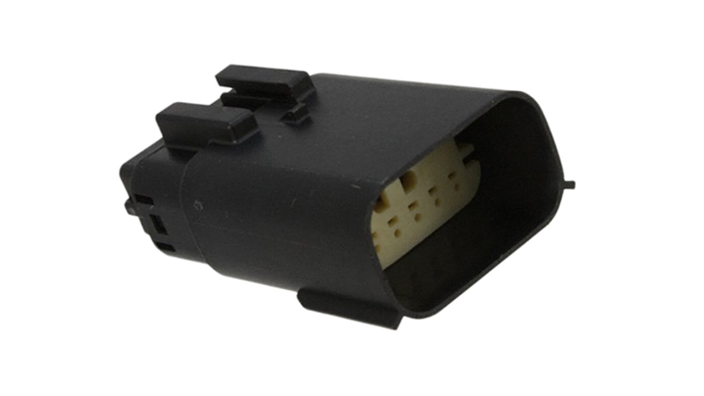 Conector de automoción Molex MX150 33482 Macho de 12 vías en 2 filas, 22A, terminación: Crimpado