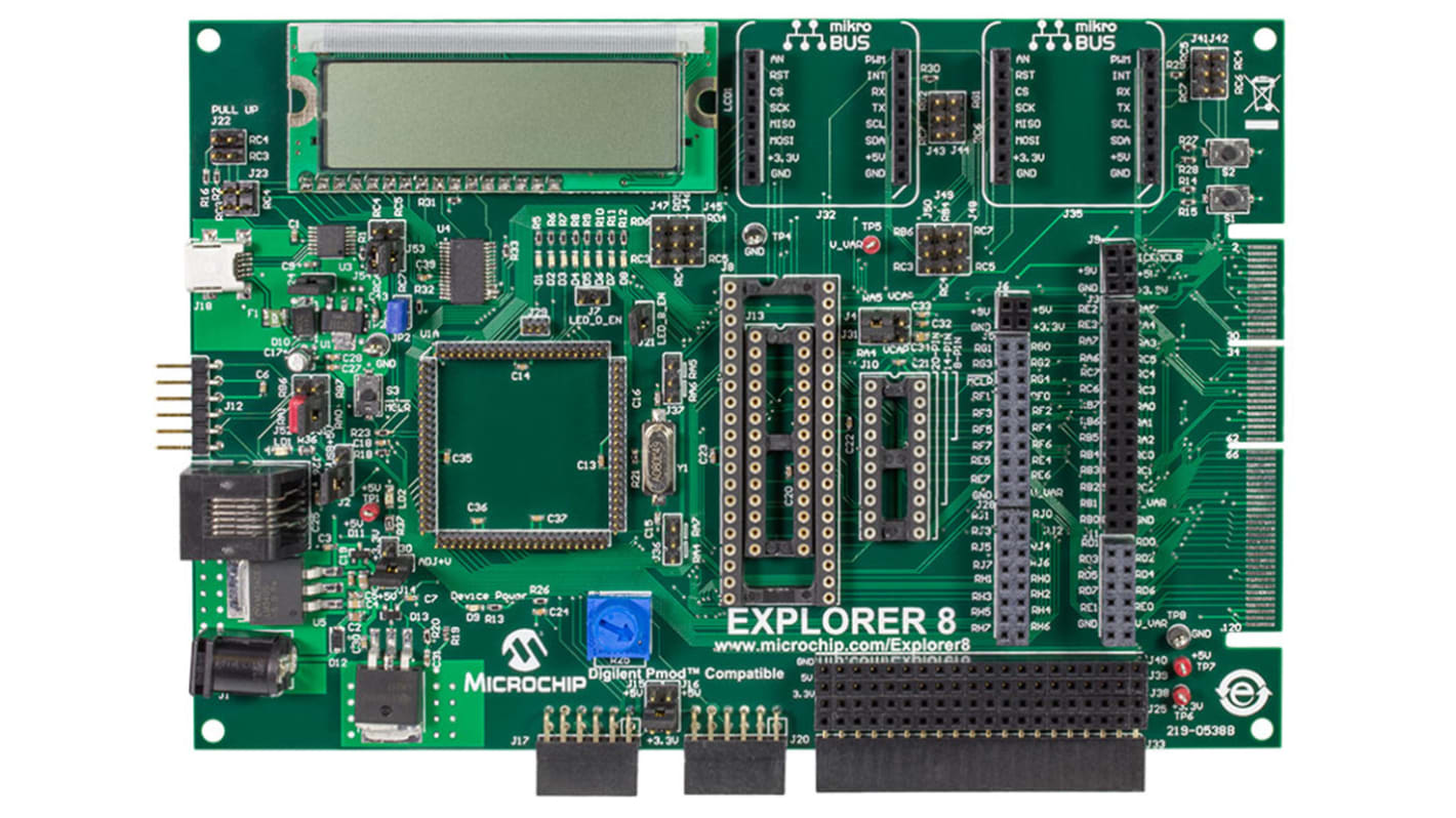 Microchip Explorer 8 MCU Development Board PIC8