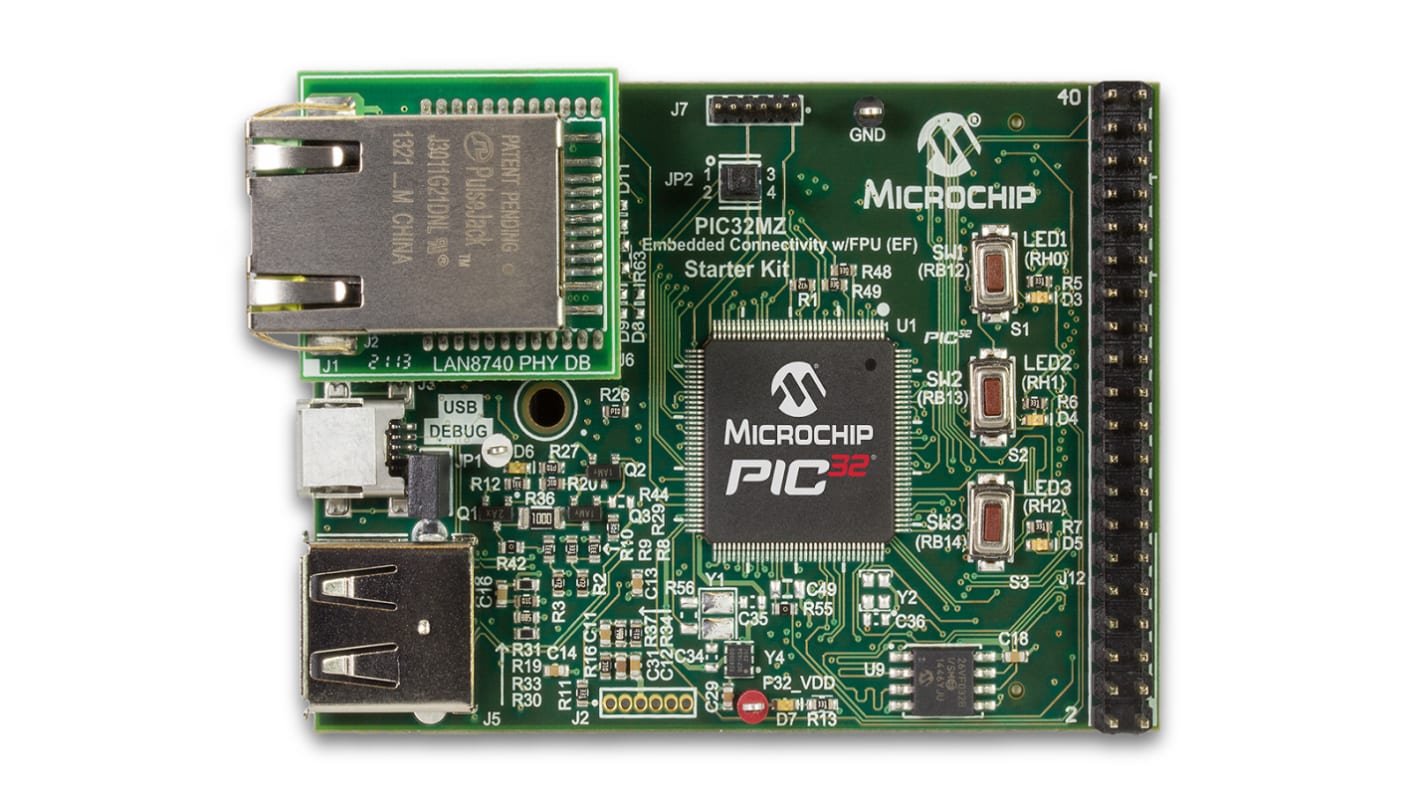 Microchip PIC32MZ Embedded connectivity MCU Development Kit PIC32 PIC32MZ