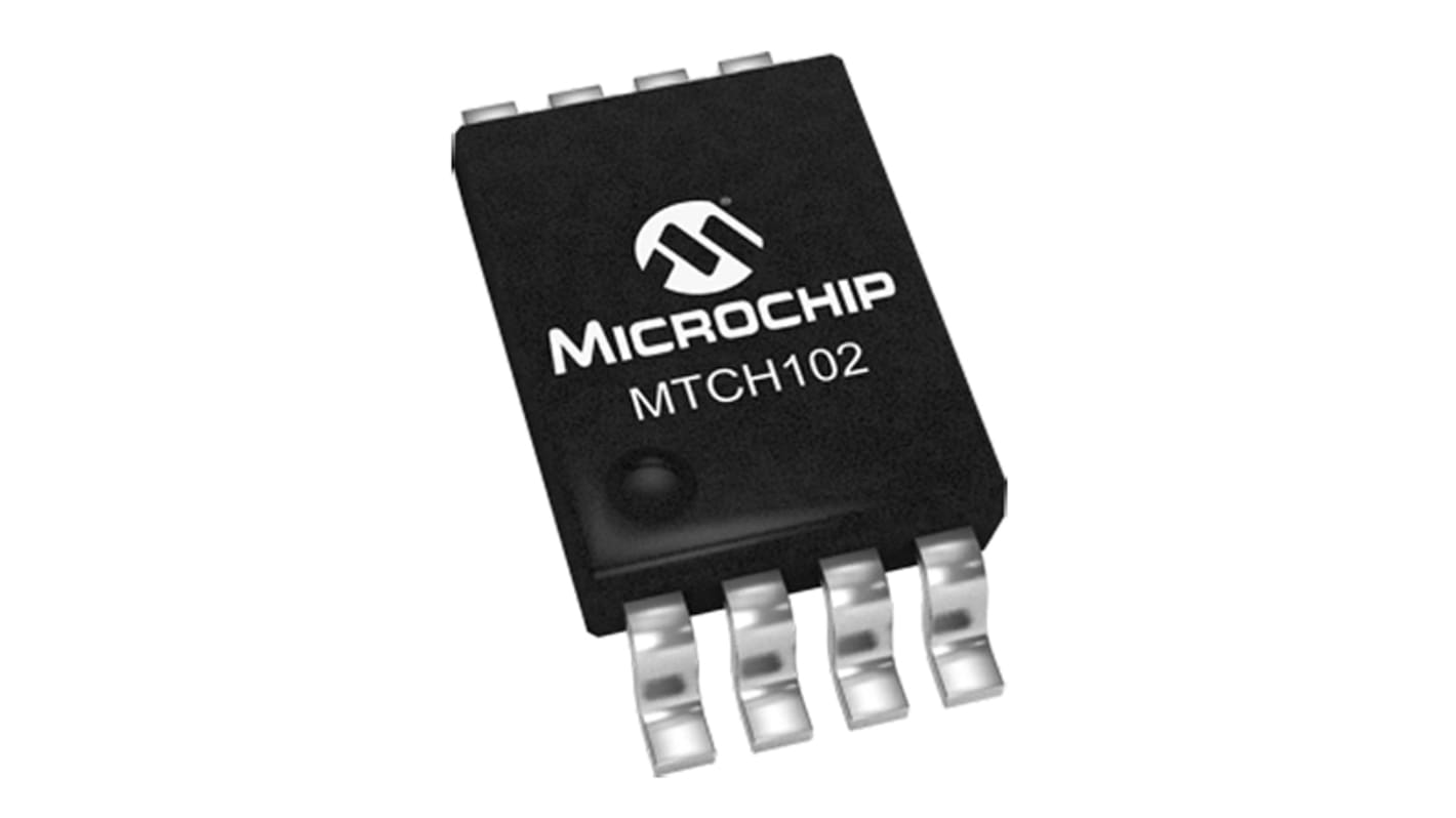 Microchip Touchscreen-Controller Einfacher E/A Kapazitiv SMD MSOP, 8-Pin