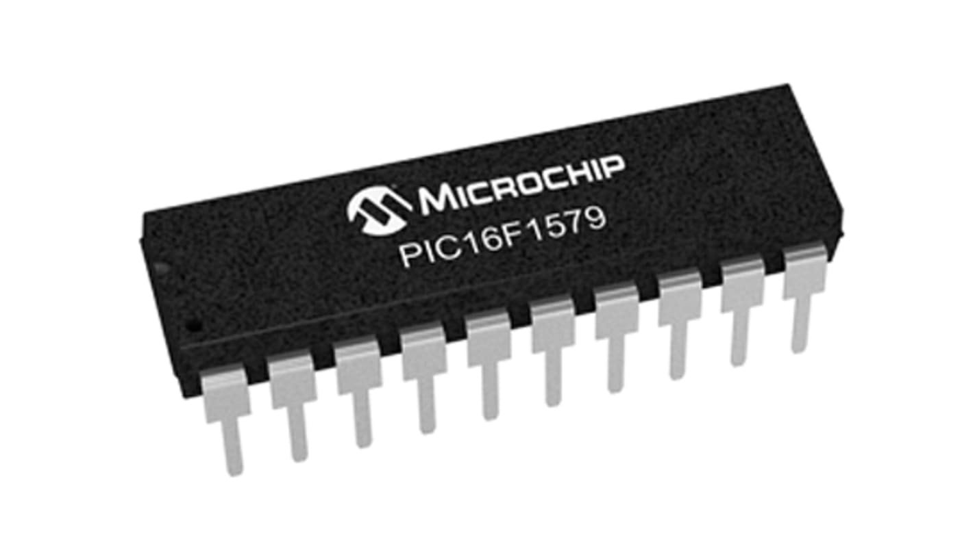 Microcontrolador Microchip PIC16F1579-I/P, núcleo CPU de 8 bits de 8bit, RAM 1,024 kB, 32MHZ, PDIP de 20 pines