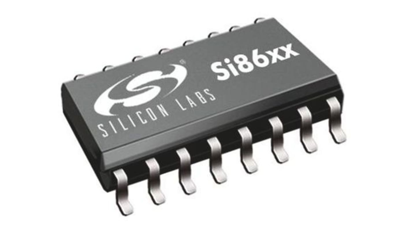 SI8621BT-IS Skyworks Solutions Inc, 2-Channel Digital Isolator 150Mbit/s, 10 kVrms, 16-Pin SOIC W