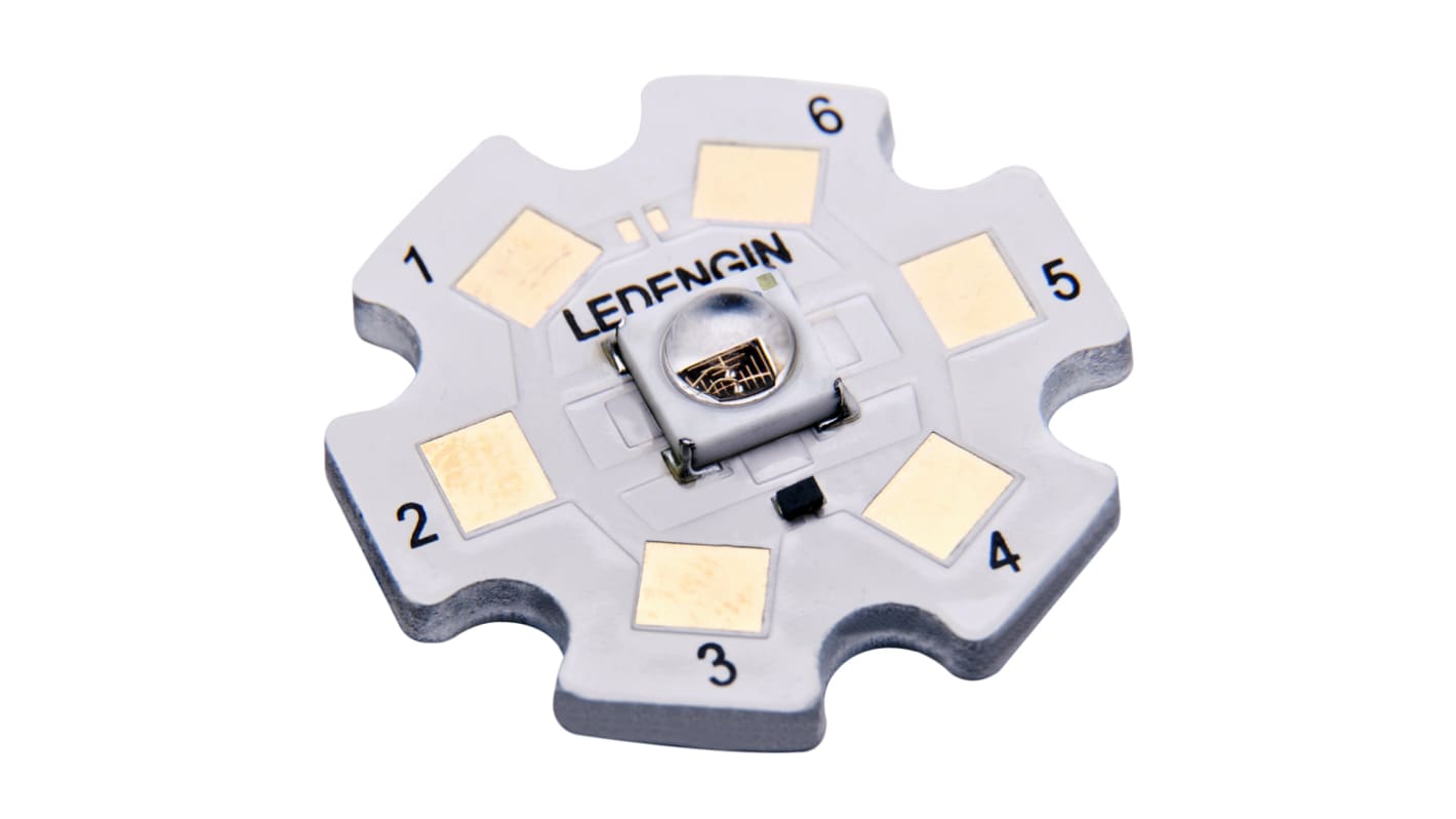 LedEngin Inc LZ1 IR-LED Array, PCB 1150mW, 850nm, 1250 mW, 90°, 4-Pin, Oberflächenmontage