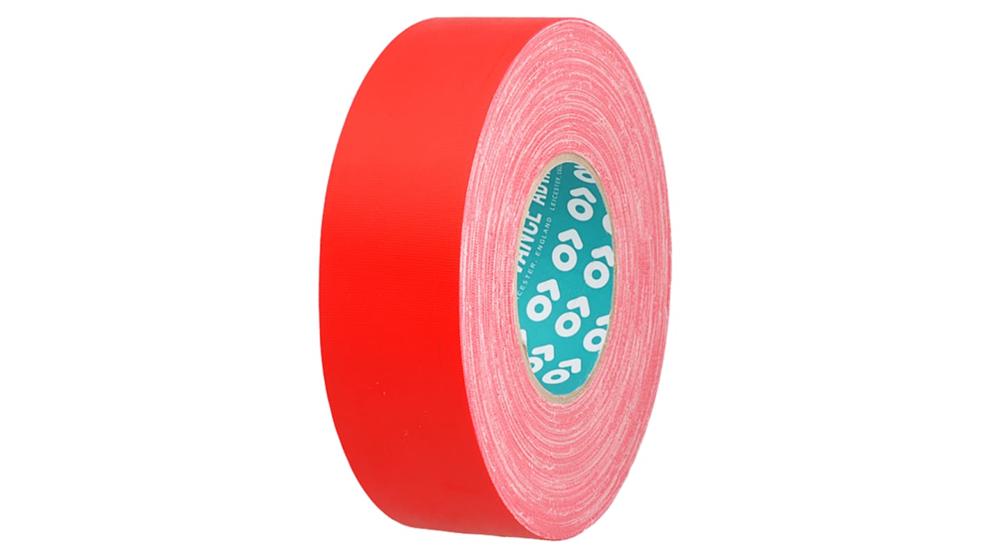 Cinta adhesiva de tela, Advance Tapes AT160 de color Rojo, 12mm x 50m, grosor 0.33mm