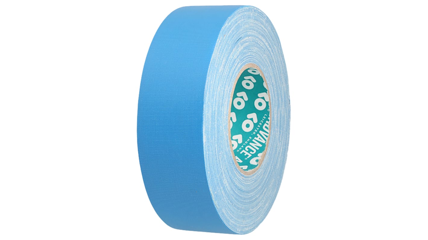 Advance Tapes AT160 Cloth Tape, 50m x 12mm, Blue, Matt Finish