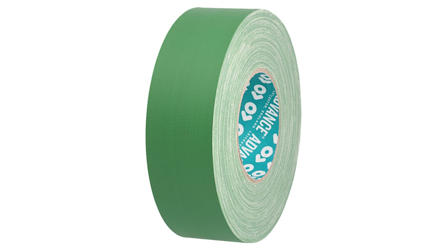 Advance Tapes AT160 Cloth Tape, 50m x 25mm, Green, Matt Finish