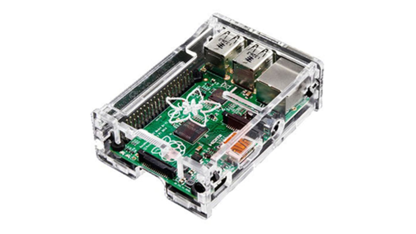 ADAFRUIT INDUSTRIES Acrylic Case for use with Raspberry Pi 2B, Raspberry Pi B+ in Clear