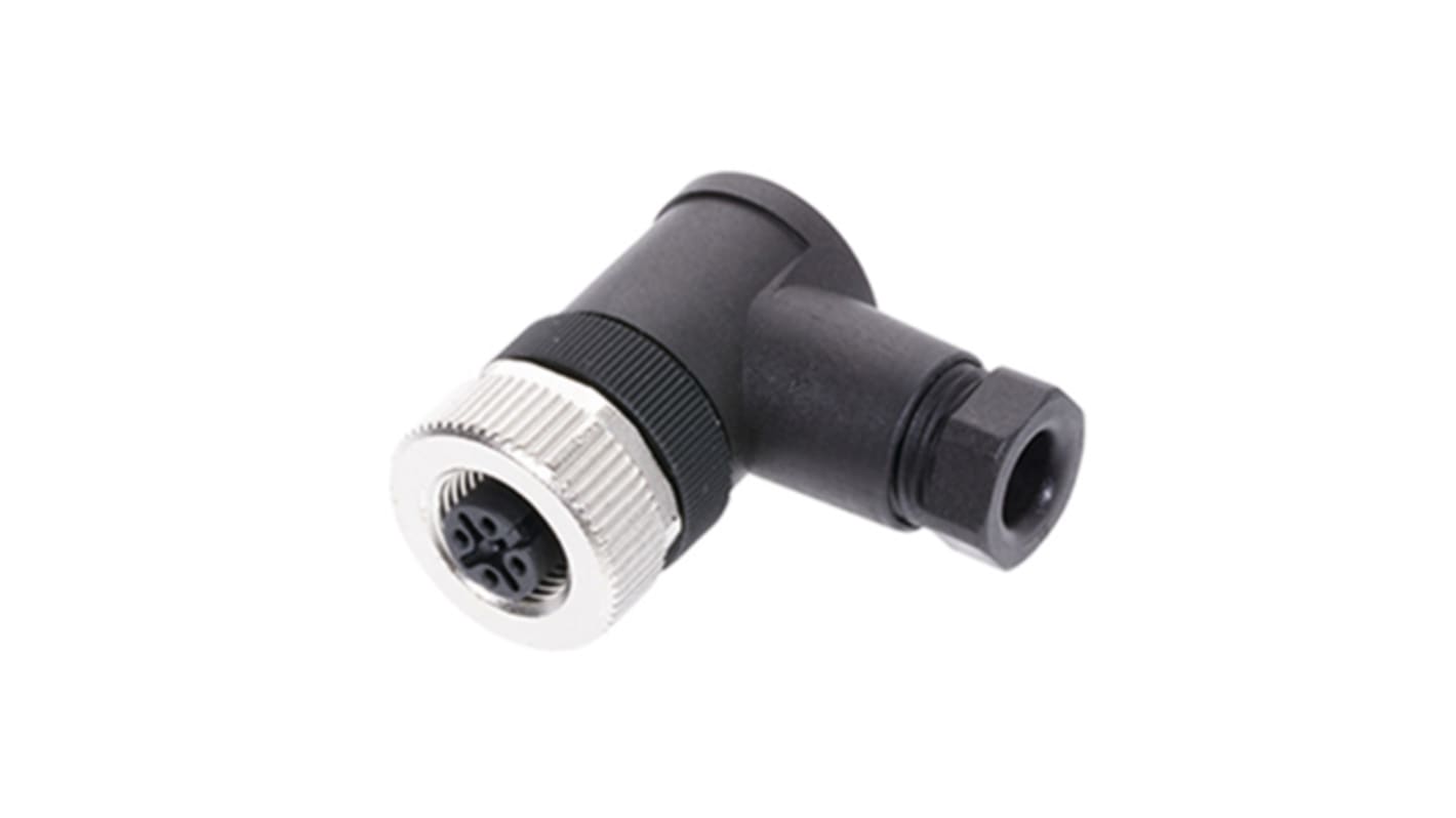 Conector circular BALLUFF hembra Ángulo de 90° de 5 vías hembra, montaje aéreo, IP67