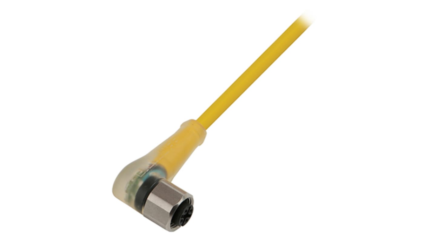 Cable de conexión BALLUFF, con. A M12 Hembra, 5 polos, con. B Sin terminación, 5 polos, long. 2m, 36 V dc, 4 A, IP69K