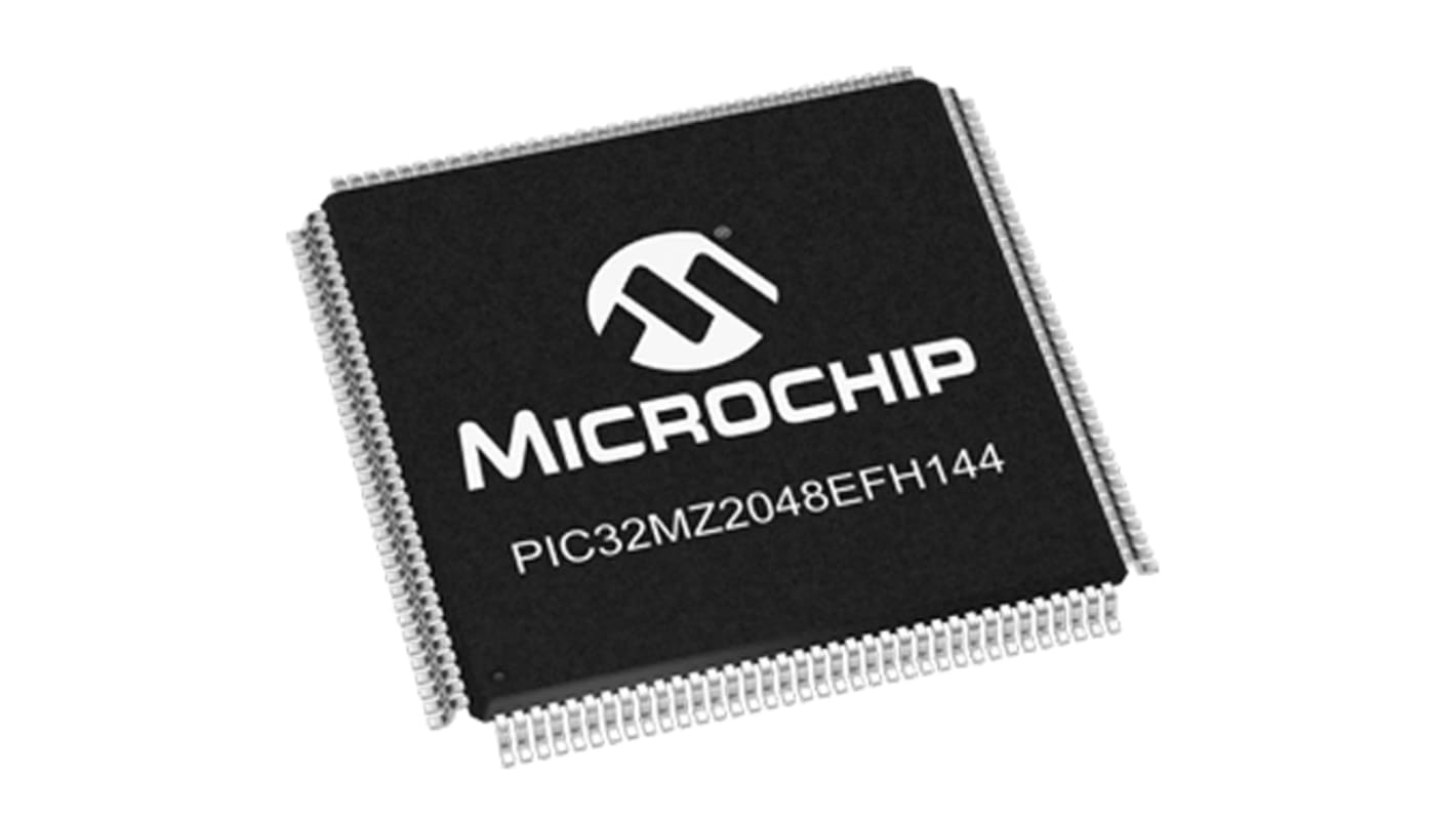 Microcontrolador Microchip PIC32MZ2048EFH144-I/PH, núcleo MIPS® MicroAptiv™ de 32bit, RAM 512 Kb, 200MHZ, TQFP de 144