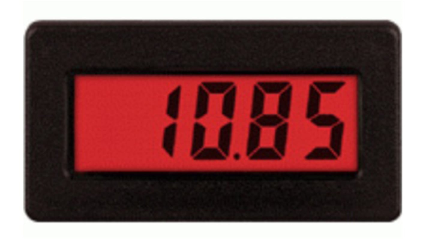 Red Lion CUB4 Digital Panel Ammeter DC, 33mm x 68mm, ±0.1 %