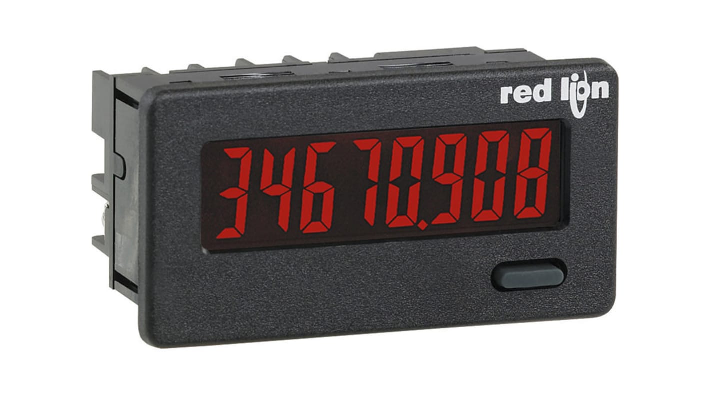 Compteur Red Lion CUB4L8 9→28 V c.c. LCD 8 digits