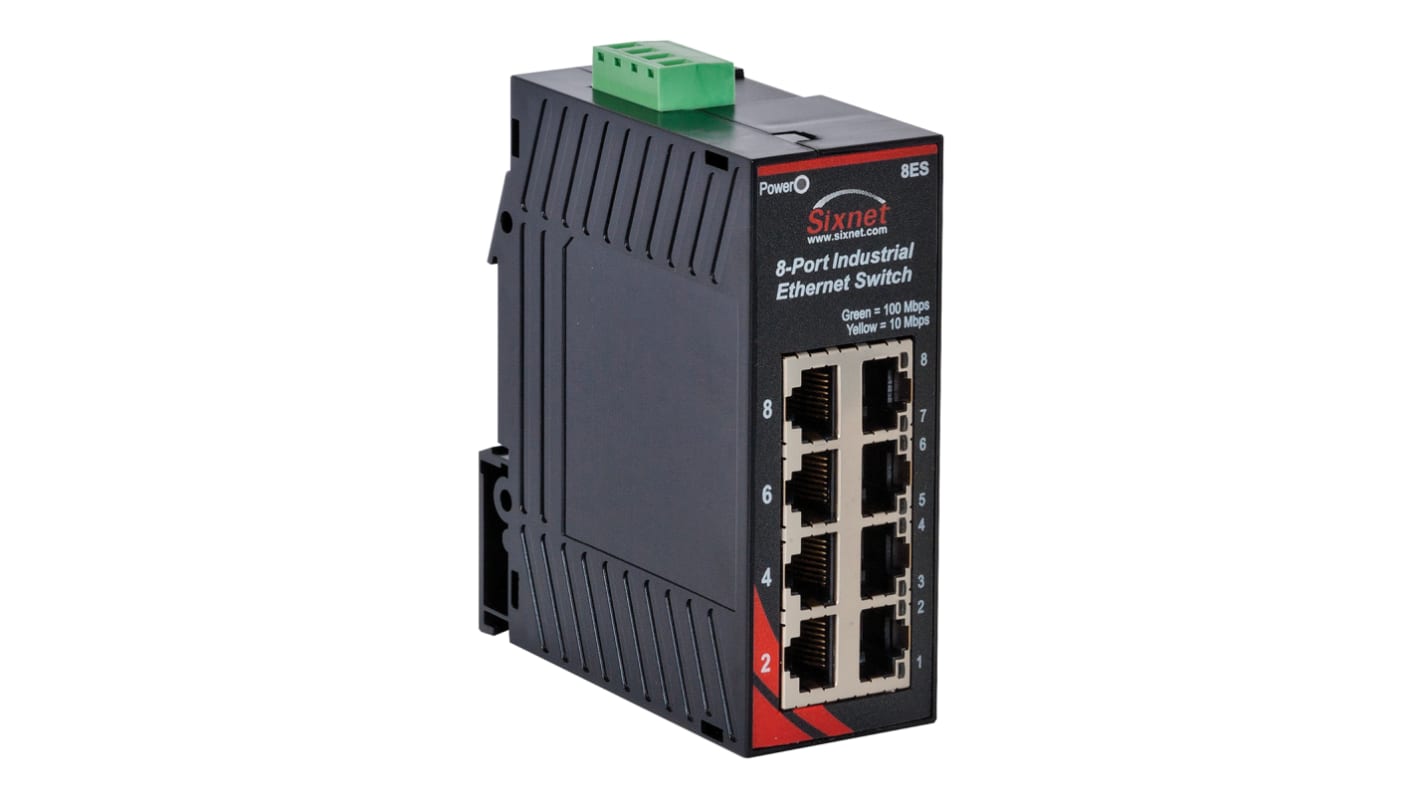 Red Lion Ethernet-switch, med 8 Porte