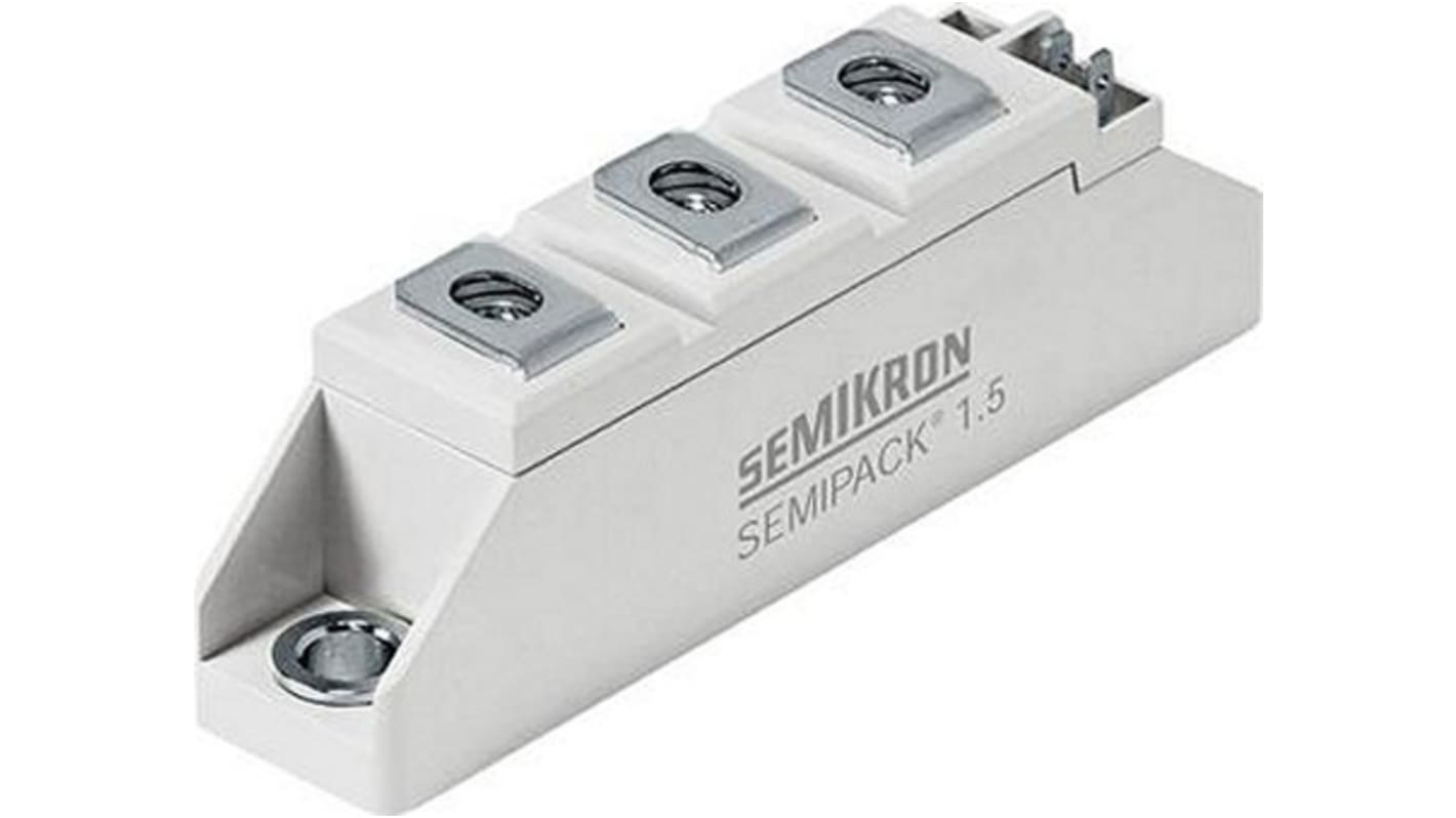 Semikron 汎用 整流ダイオード, シリーズ, 67A, 1600V パネルマウント, 7-Pin SEMIPACK1 シリコンジャンクション