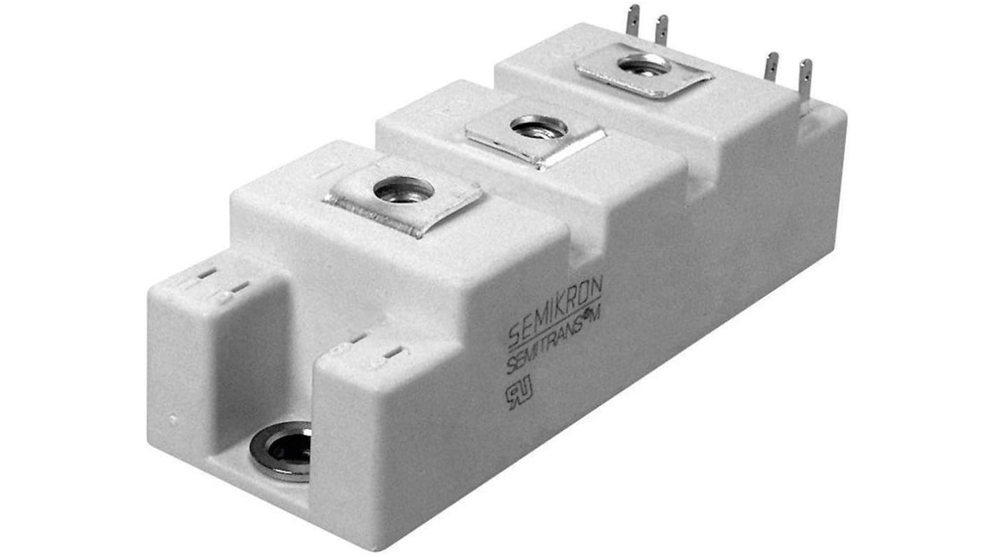 IGBT modul SKM75GB12V N-kanálový 114 A 1200 V, SEMITRANS2, počet kolíků: 7 Sériové zapojení