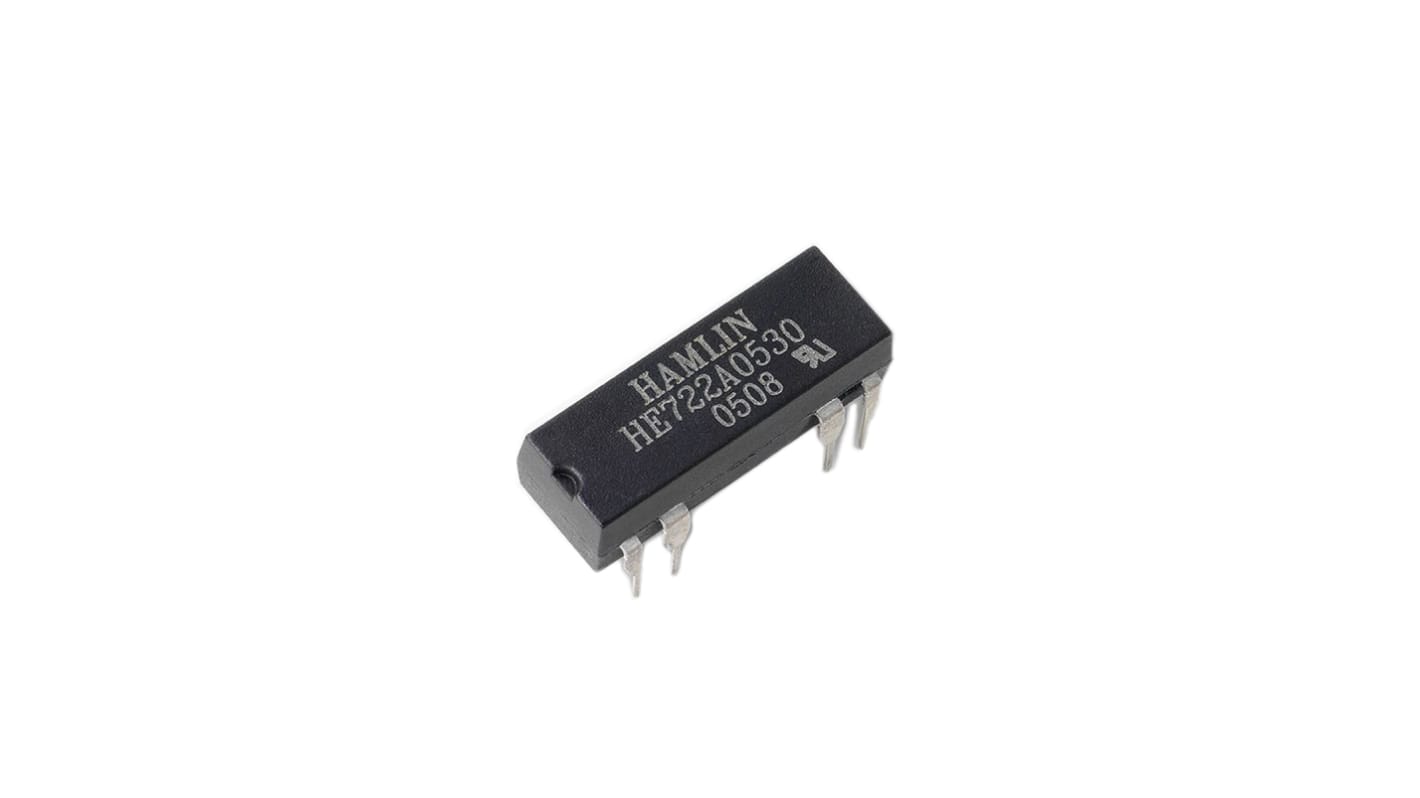 Littelfuse PCB Mount Reed Relay, 5V dc Coil, SPST-NO, 200V dc Max, 0.5 A Max