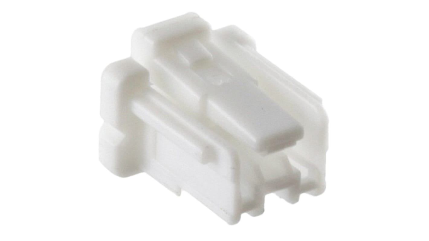 JST, NSH Female Connector Housing, 1mm Pitch, 2 Way, 1 Row