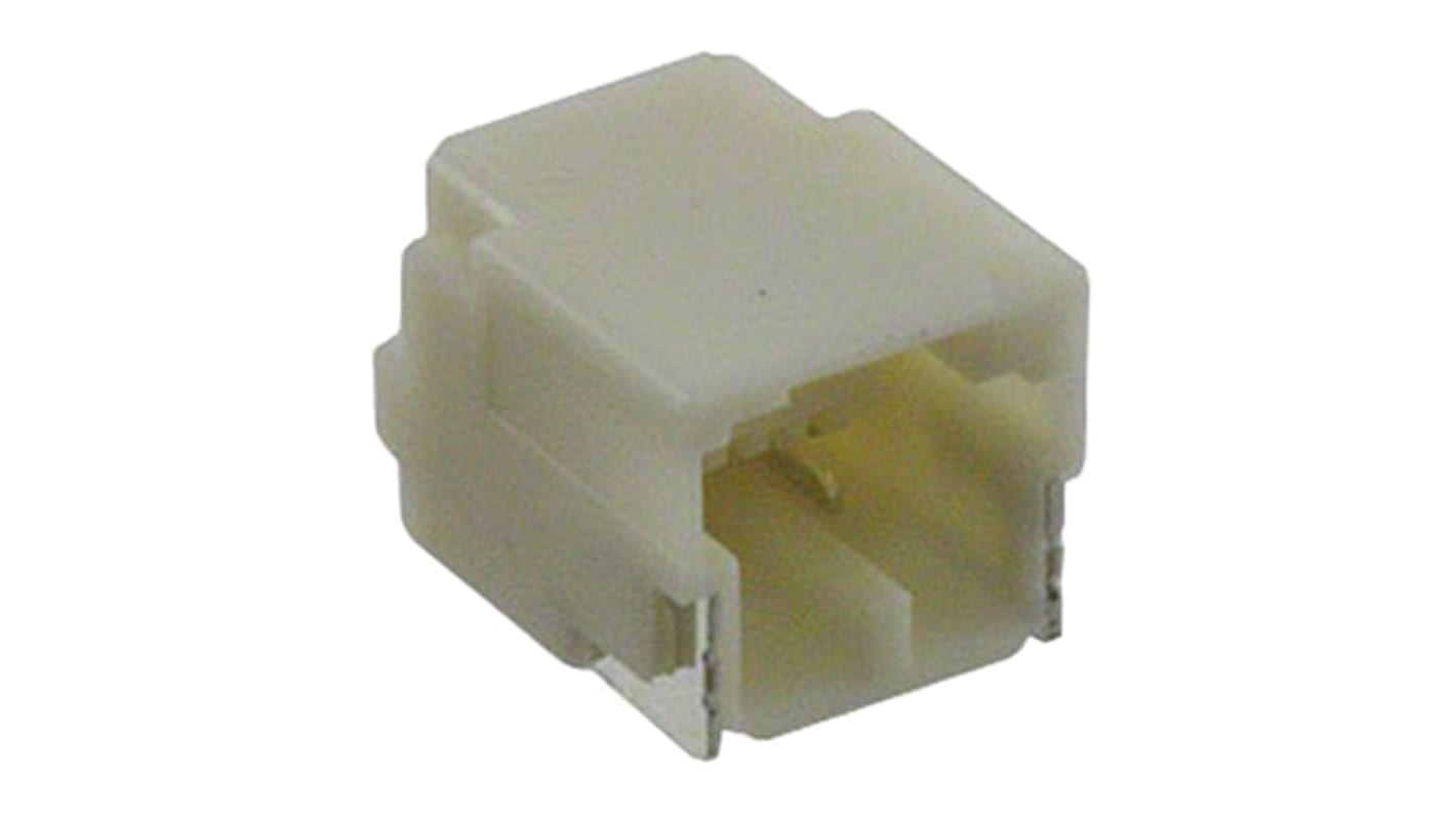 Conector macho para PCB Ángulo de 90° JST serie NSH de 2 vías, 1 fila, paso 1.0mm, para soldar, Montaje Superficial