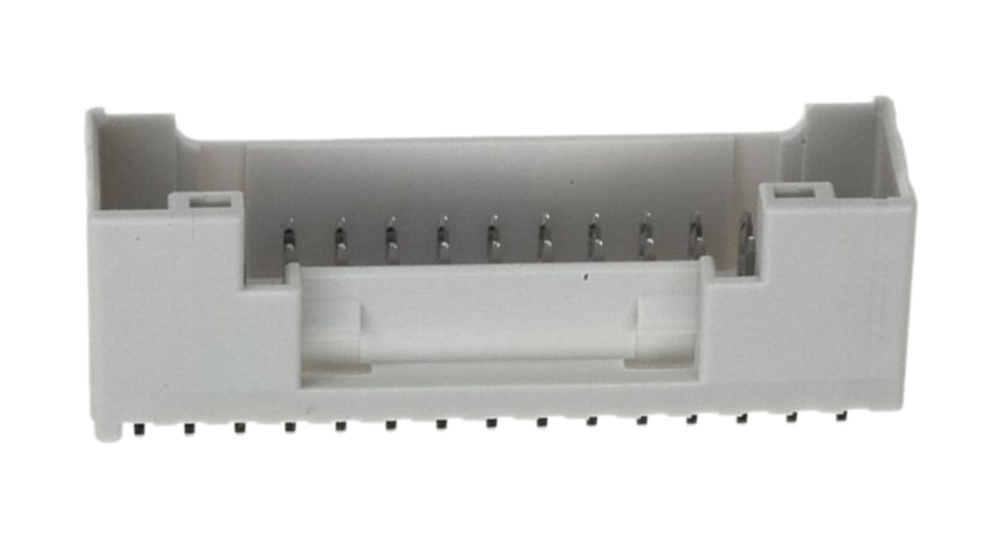 JST PUD Series Straight Through Hole PCB Header, 30 Contact(s), 2.0mm Pitch, 2 Row(s), Shrouded