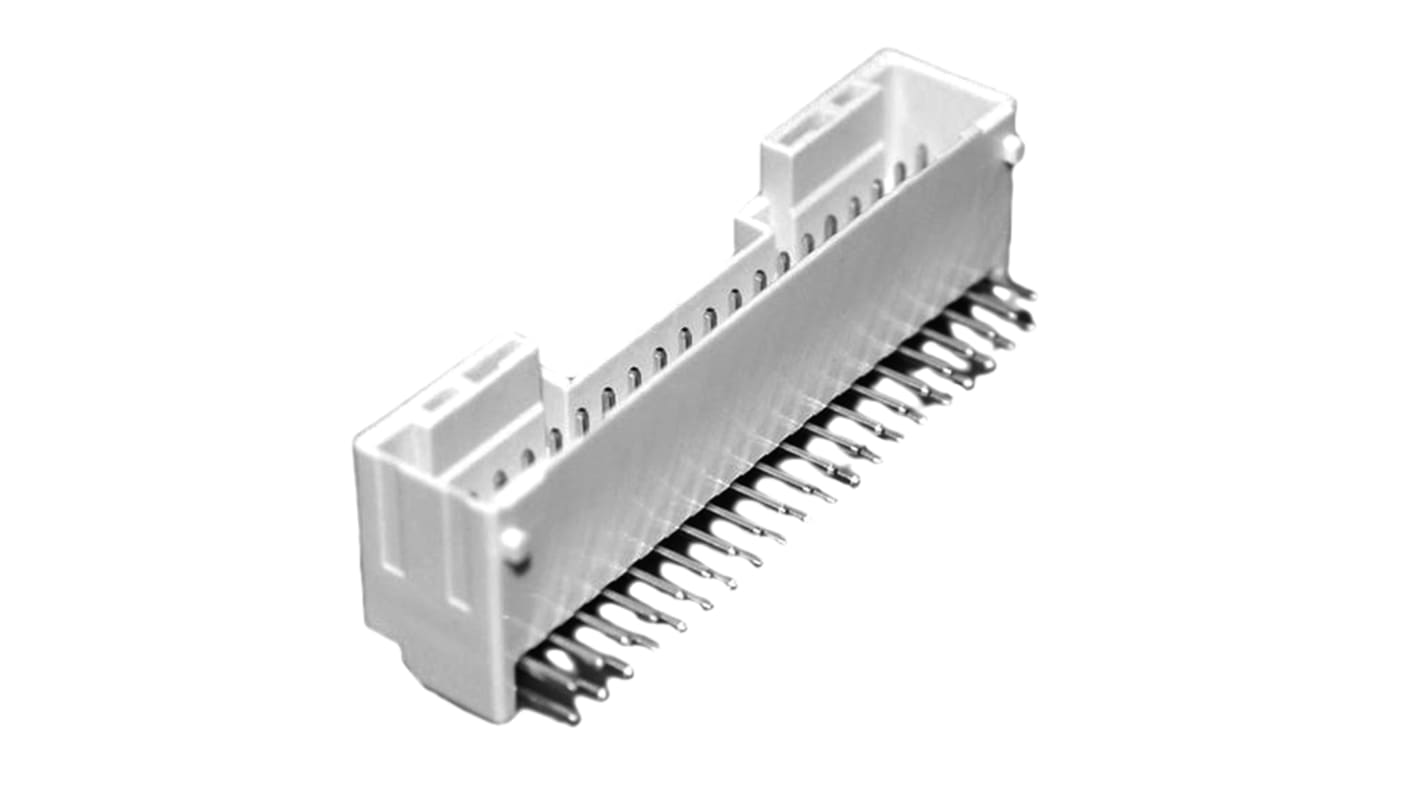 Conector macho para PCB Ángulo de 90° JST serie PUD de 40 vías, 2 filas, paso 2.0mm, para soldar, Montaje en orificio