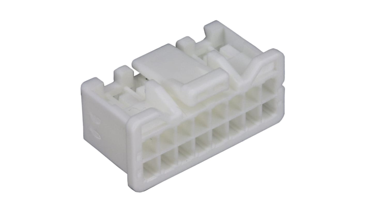 Carcasa de conector JST PUDP-16V-S, Serie PUD, paso: 2mm, 16 contactos, 2 filas, Recto, Hembra, Montaje en PCB