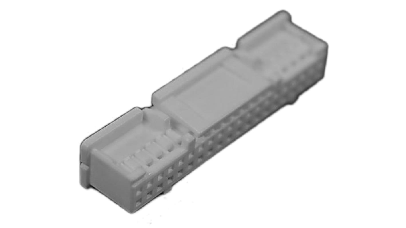 Carcasa de conector JST PUDP-40V-S, Serie PUD, paso: 2mm, 40 contactos, 2 filas, Recto, Hembra, Montaje de Cable