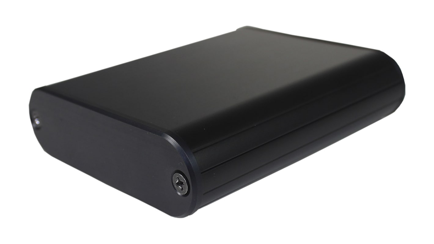 Takachi Electric Industrial MXA Series Black Aluminium Handheld Enclosure, , 94 x 82 x 24mm