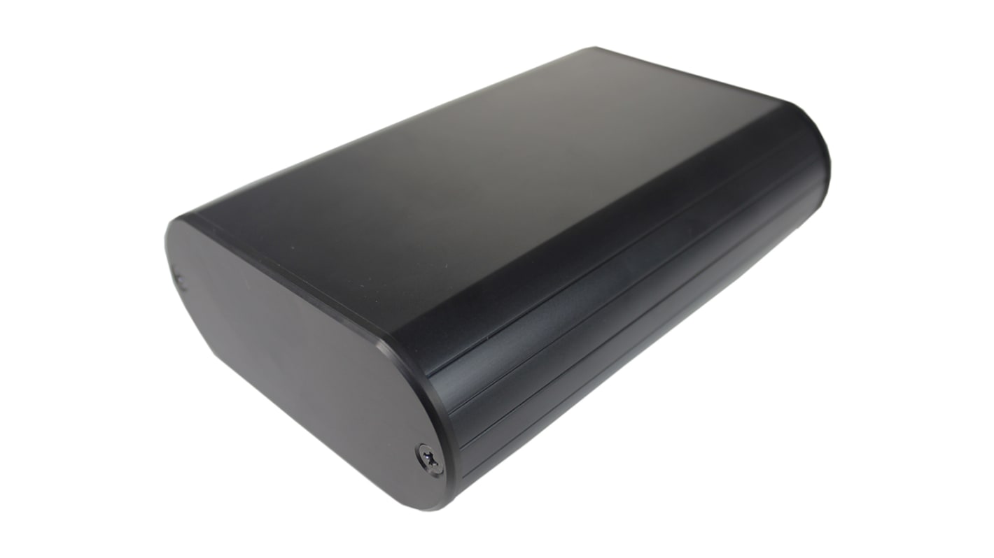Takachi Electric Industrial MXA Series Black Aluminium Handheld Enclosure, , 140 x 95 x 40mm