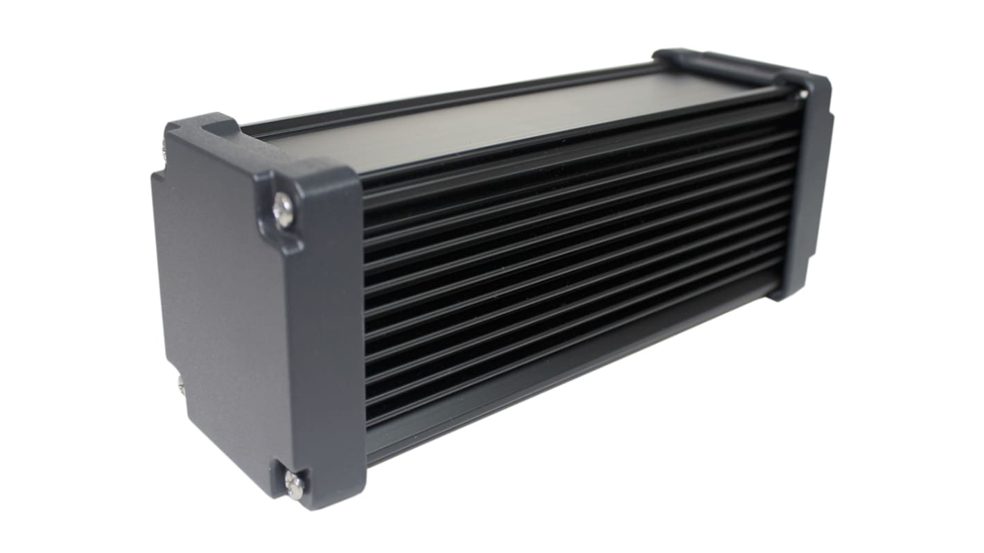 Caja para disipador de calor Takachi Electric Industrial de Aluminio Negro, 220 x 86.3 x 86.3mm, IP67
