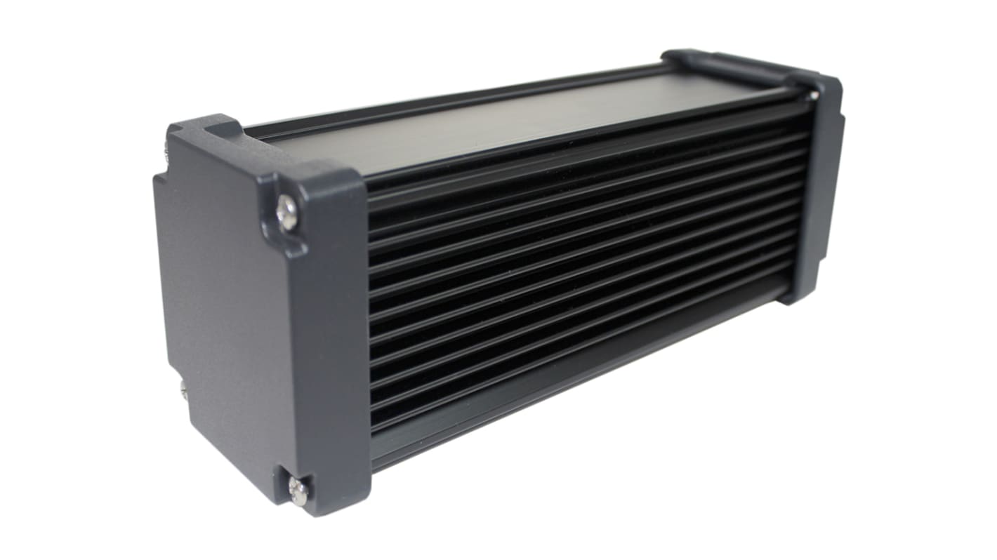 Takachi Electric Industrial AWN Black Aluminium Heat Sink Case, 220 x 86.3 x 86.3mm