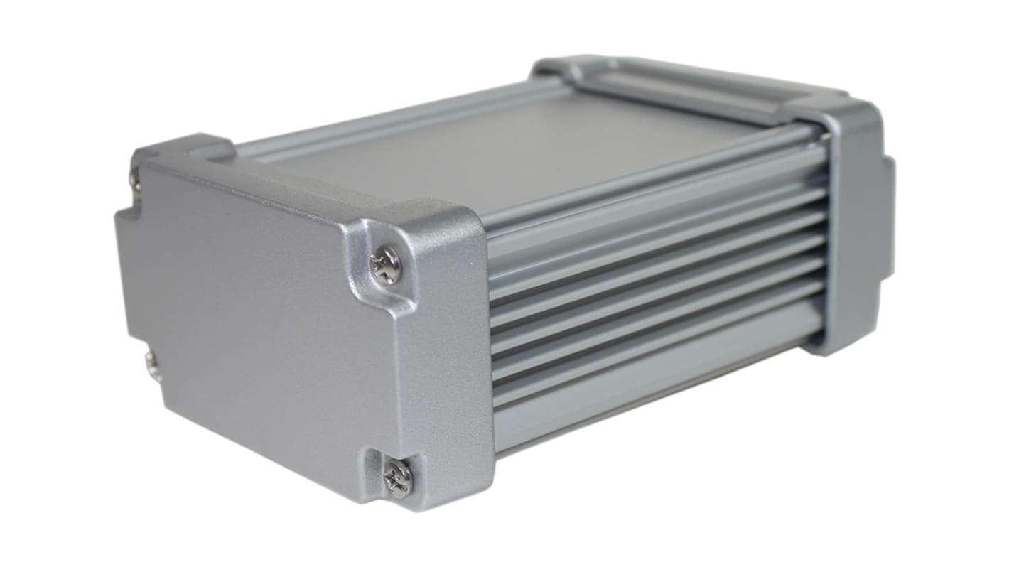 Caja para disipador de calor Takachi Electric Industrial de Aluminio Plateado, 115 x 80.8 x 45.8mm, IP67