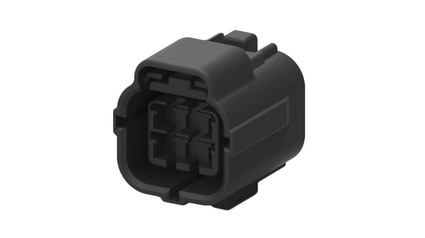 TE Connectivity, Econoseal J 070 Mk II+ Automotive Connector Plug 6 Way, Plug In Termination