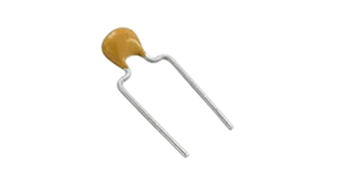 KEMET 4.7nF Multilayer Ceramic Capacitor MLCC, 630V dc V, ±10% , Through Hole