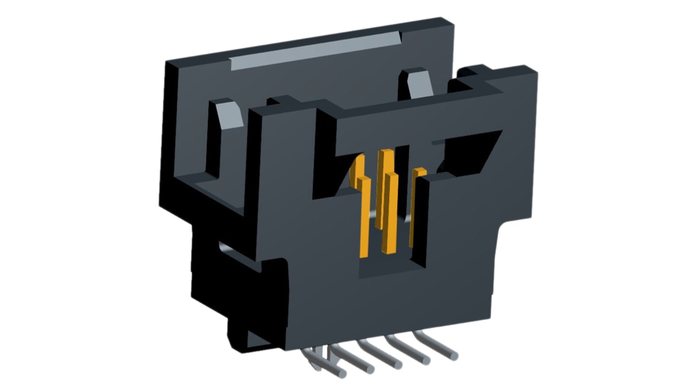 TE Connectivity AMPMODU System 50 Series Straight Surface Mount PCB Header, 10 Contact(s), 1.27mm Pitch, 2 Row(s),