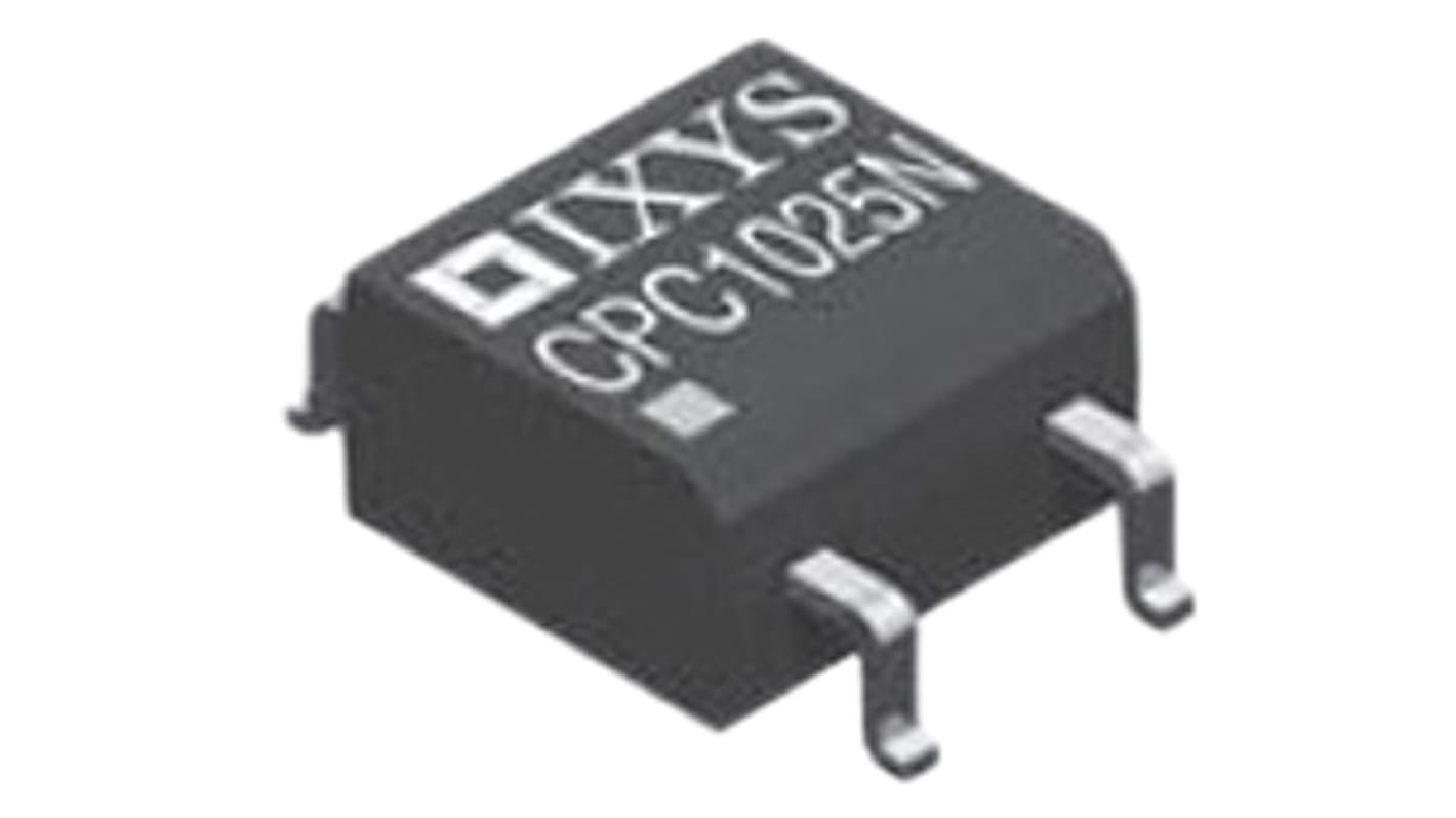 Relé de estado sólido IXYS de 1 polo, contactos SPST, 120 mA máx., montaje en PCB