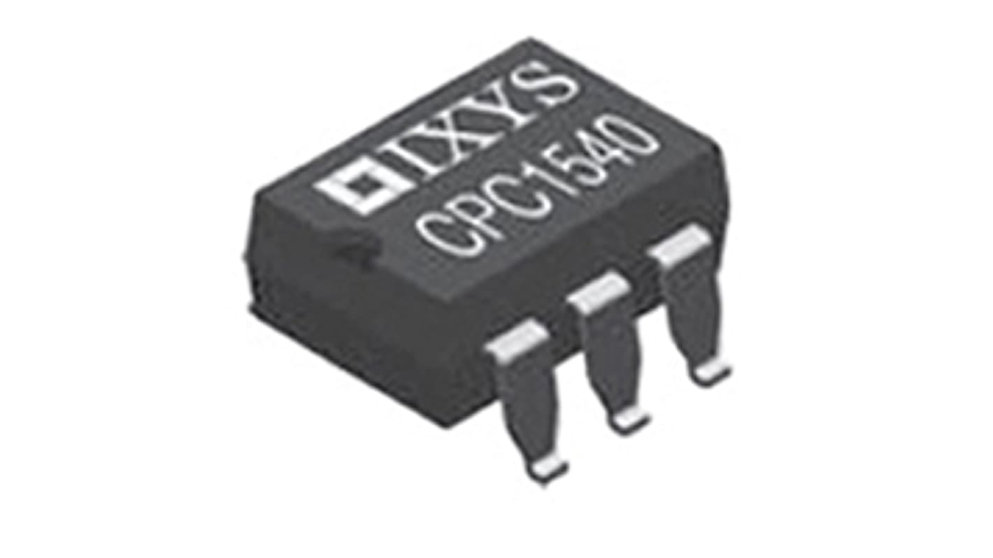 Relé de estado sólido IXYS de 1 polo, contactos SPST, carga Máximo de 350V, 120 mA, 250 mA máx., montaje en PCB