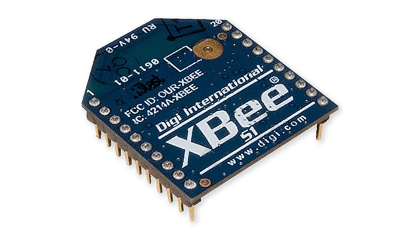 XB24ASI001 Digi International Xbee ZigBee Module, 1mW, UART Serial RS