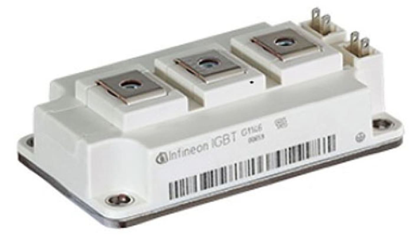 Infineon FF75R12RT4HOSA1 IGBT-modul N-csatornás, 75 A, 1200 V, 7-tüskés, 34 mm-es modul Sorba kötött