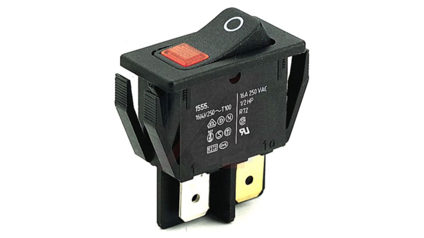1555.3120 | Marquardt Illuminated DPST, On-Off Rocker Switch Panel ...