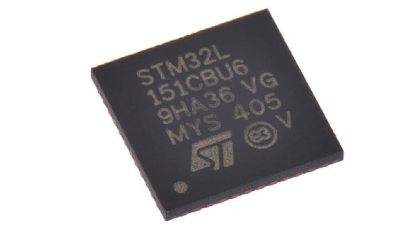 STMicroelectronics STM32F072CBU6, 32bit ARM Cortex M0 Microcontroller, STM32F0, 48MHz, 64 kB, 128 kB Flash, 48-Pin