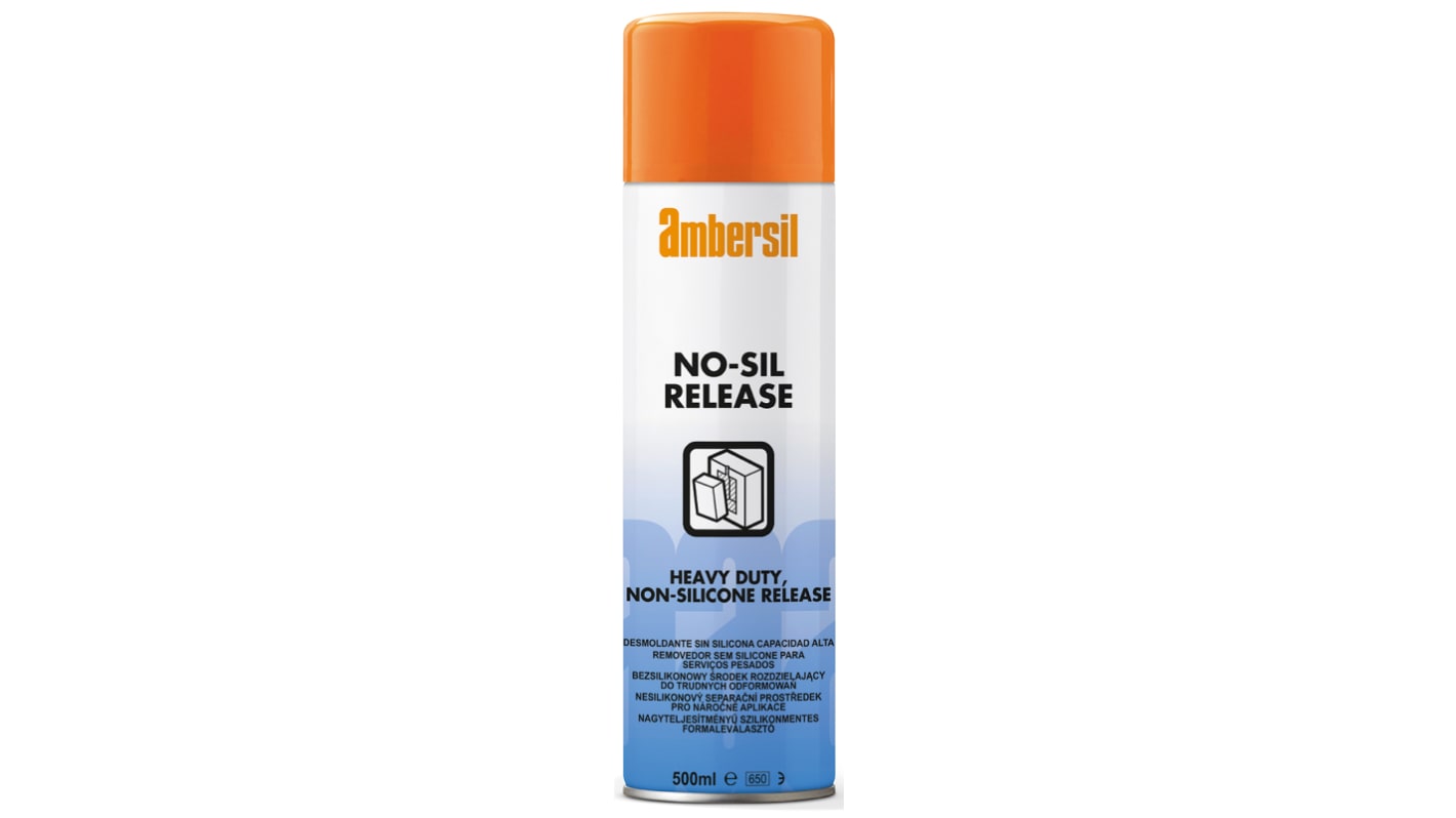 Agente desmoldeante Ambersil 31971-AB 500 ml para Plástico, Caucho, Sin silicona, +170°C