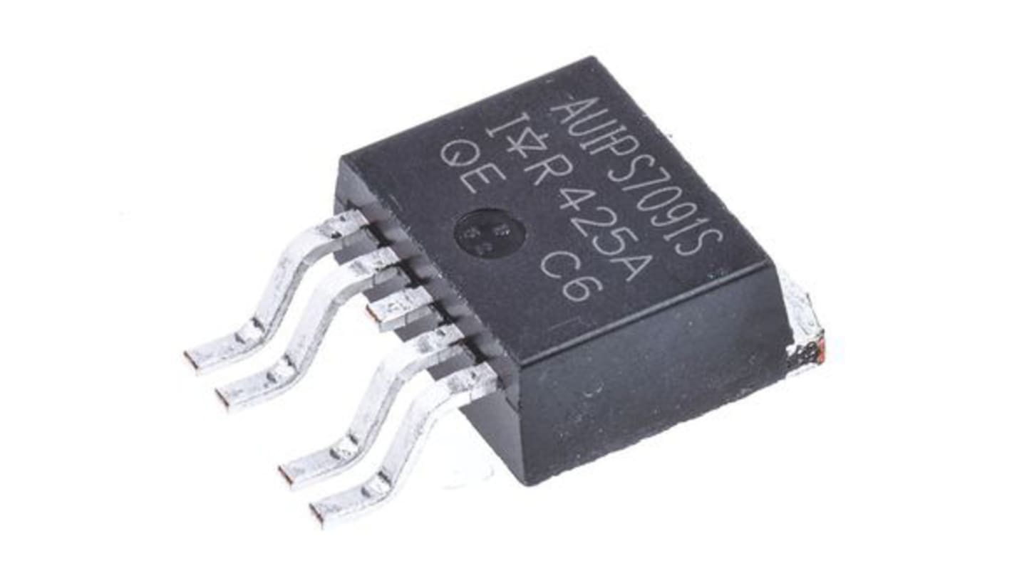 AEC-Q100 Interruptor de potencia inteligente AUIPS7081STRL, Interruptor de lado alto -0.3 → 5.5V 2.3A D2Pak 5