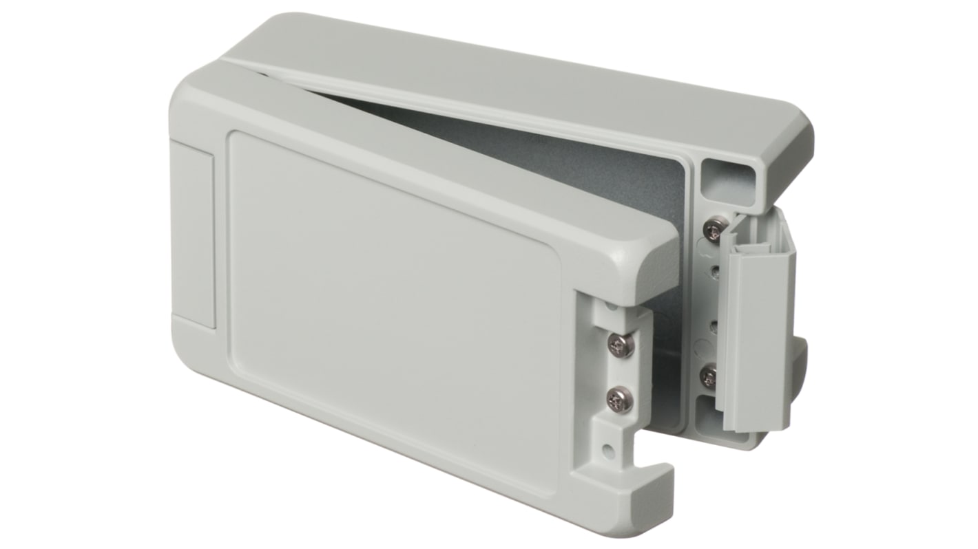 Bopla Bocube Alu Series Grey Aluminium Enclosure, IP66, IP68, IP69, Flanged, Grey Lid, 159 x 86 x 60mm