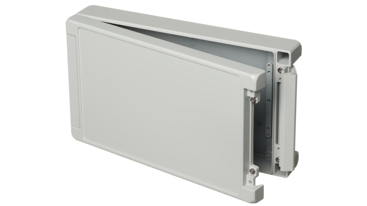 Bopla Bocube Alu Series Grey Aluminium Enclosure, IP66, IP68, IP69, Flanged, Grey Lid, 299 x 173 x 60mm