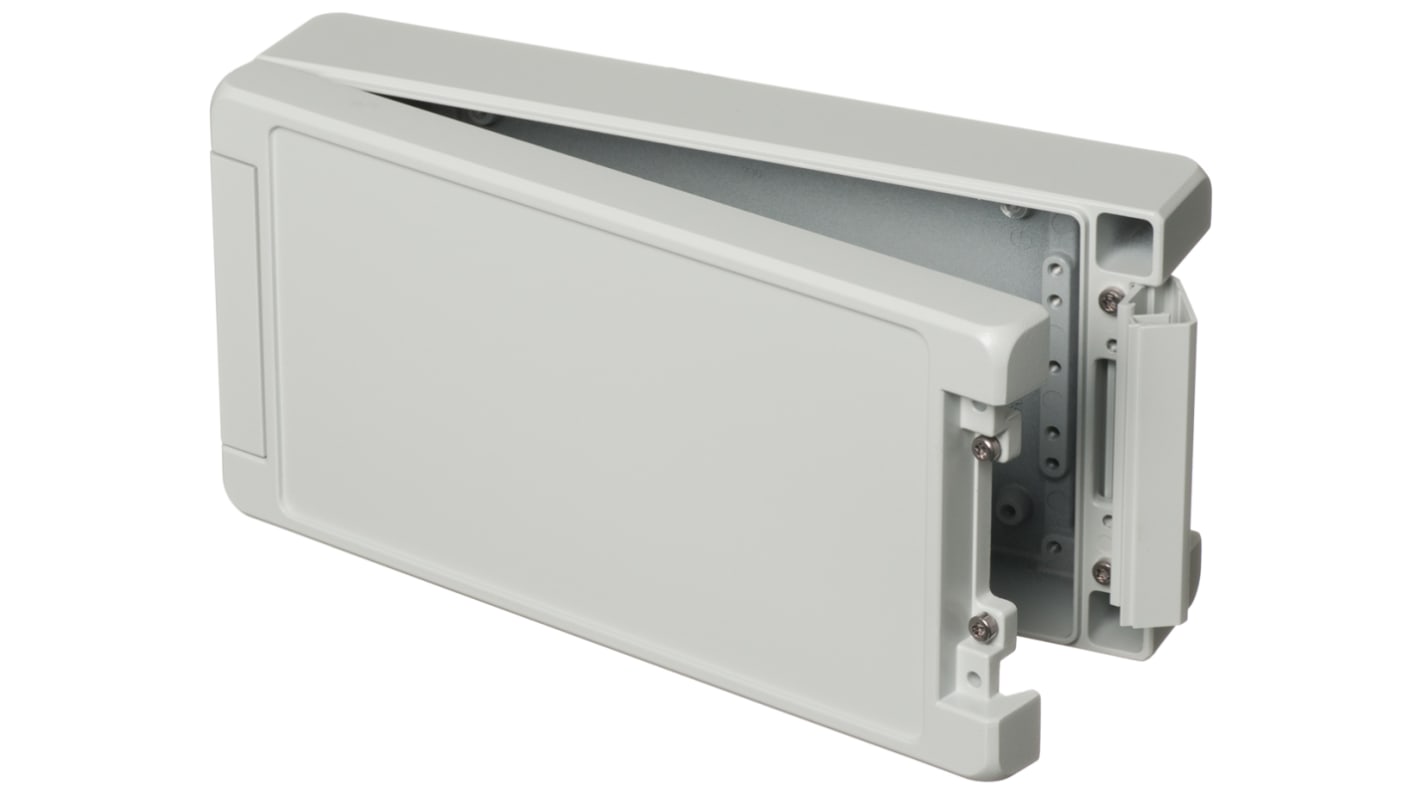 Bopla Bocube Alu Series Light Grey Aluminium Enclosure, IP66, IP68, IP69, IK07, IK08, Light Grey Lid, 259 x 128 x 60mm