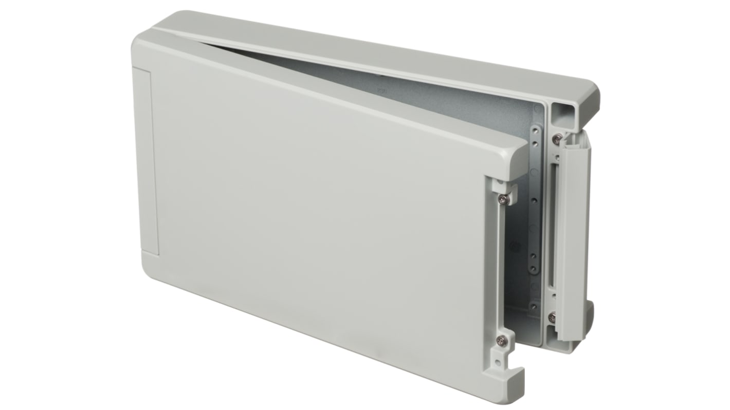 Bopla Bocube Alu Series Light Grey Aluminium Enclosure, IP66, IP68, IP69, IK07, IK08, Light Grey Lid, 299 x 173 x 60mm