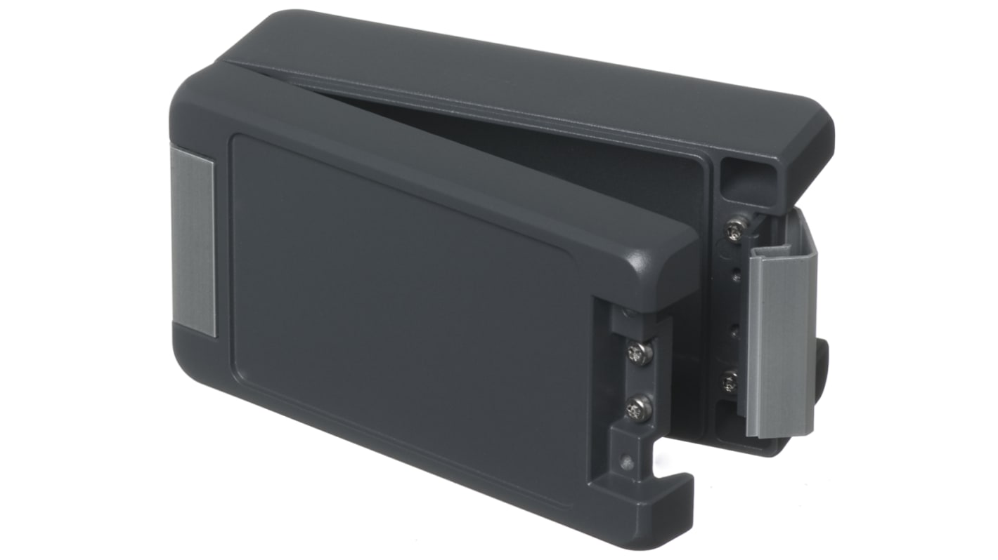 Bopla Bocube Alu Series Grey Aluminium Enclosure, IP66, IP68, IP69, Flanged, Grey Lid, 159 x 86 x 60mm