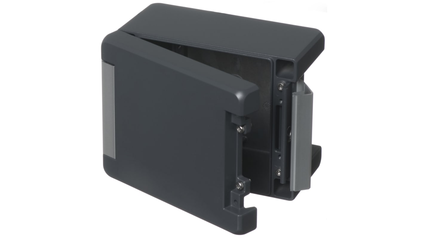 Bopla Bocube Alu Series Graphite Grey Aluminium Enclosure, IP66, IP68, IP69, IK07, IK08, Graphite Grey Lid, 159 x 128 x